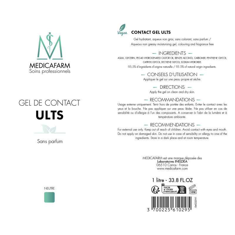 Gel de contact ULTS - Medicafarm - Info nut